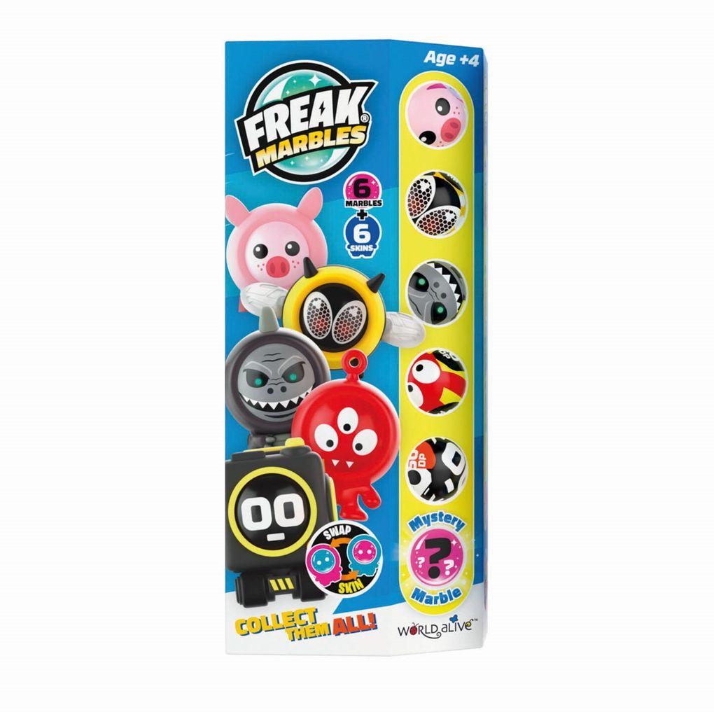 Freak Marbles - Marbles & Skins 6er Set, gelb