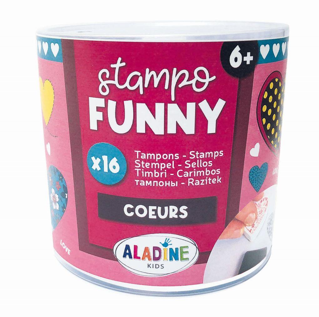 Aladine - Kinder Stempel Funny Herzen