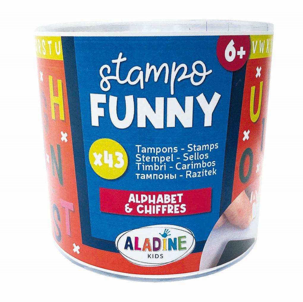 Aladine - Kinder Stempel Funny Buchstaben und Zahlen