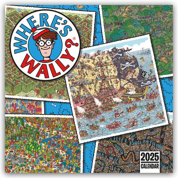 Where's Square Wally Square Wall Calendar 2025