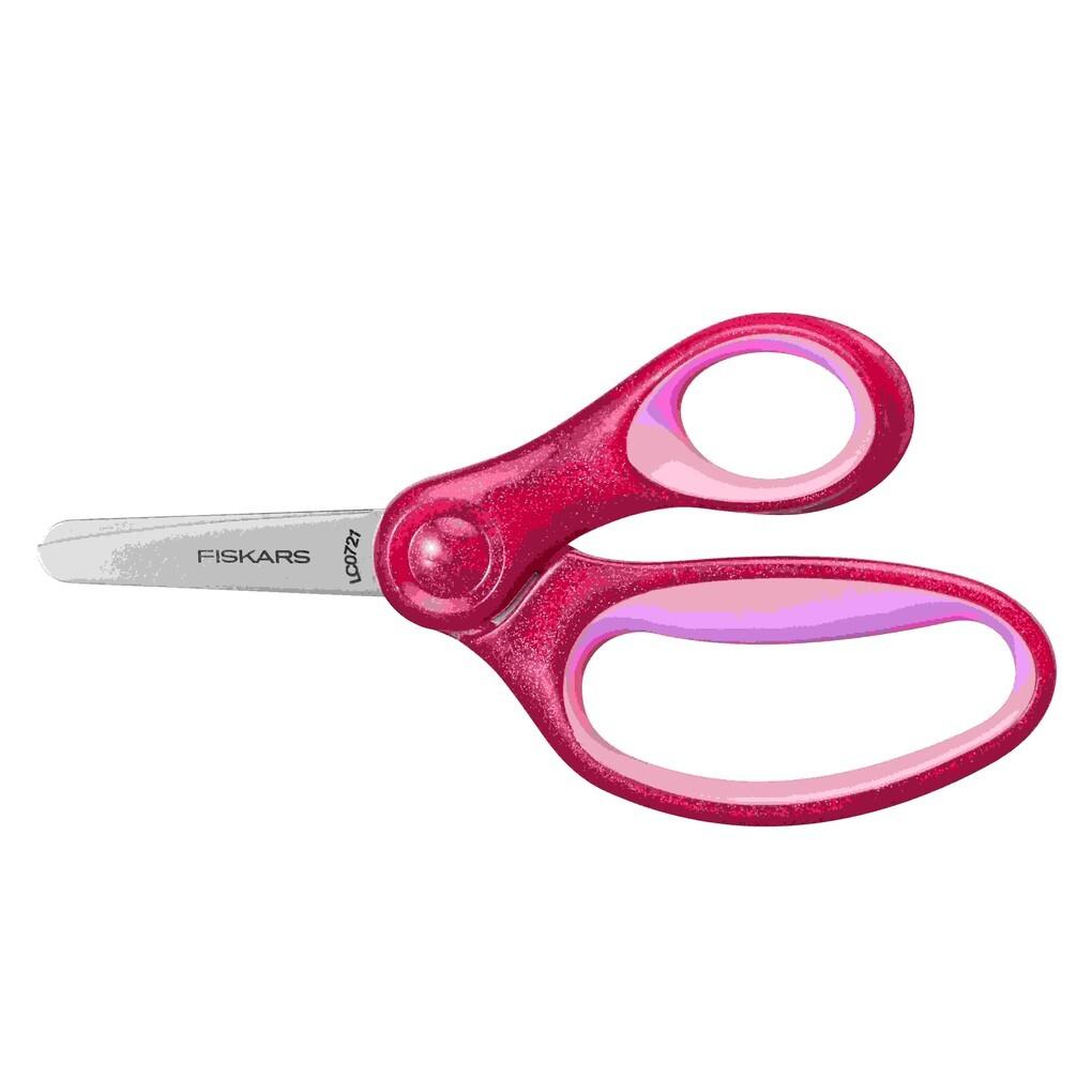 Fiskars Glitter Kinderschere ab 6 Jahre, 13 cm pink