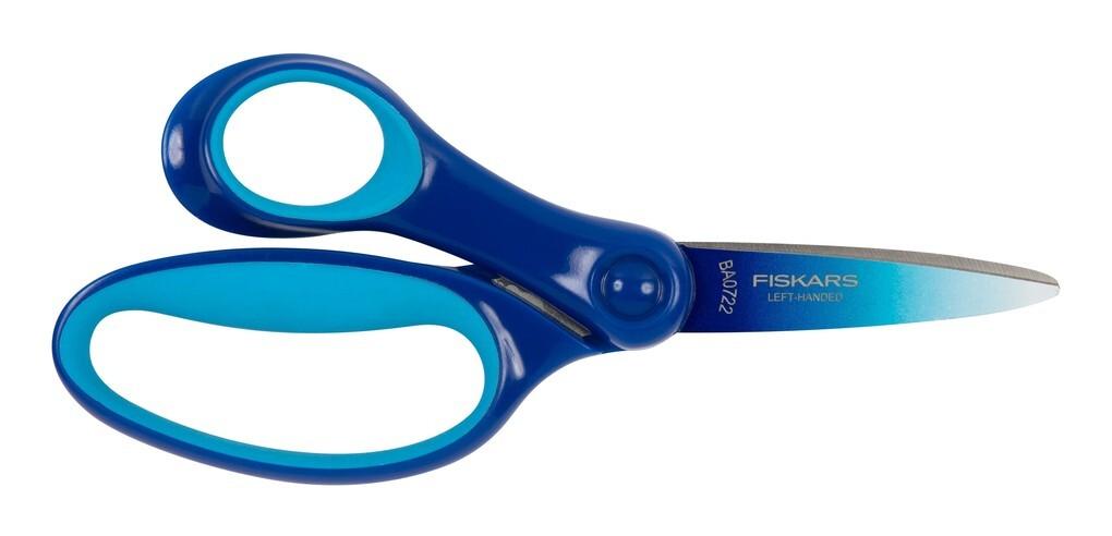 Fiskars Große Kinderschere ab 8 Jahre, 15 cm Ombre blau, Linkshänder