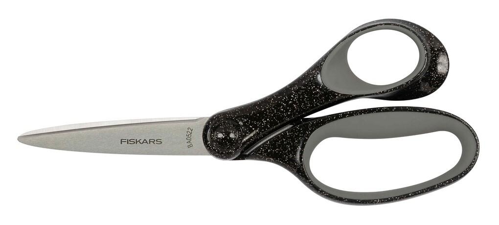 Fiskars Schulschere ab 12 Jahre, 18 cm glitter schwarz