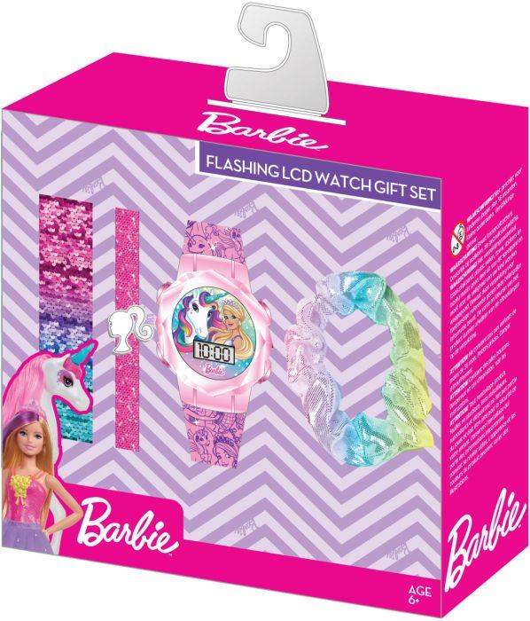 Accutime LCD Armbanduhr Set Barbie mit Accessoires