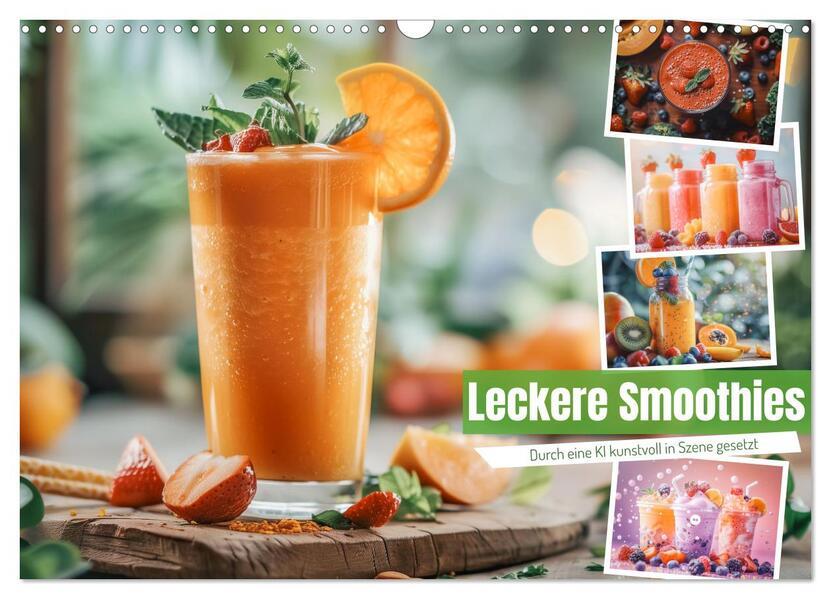 Leckere Smoothies (Wandkalender 2025 DIN A3 quer), CALVENDO Monatskalender