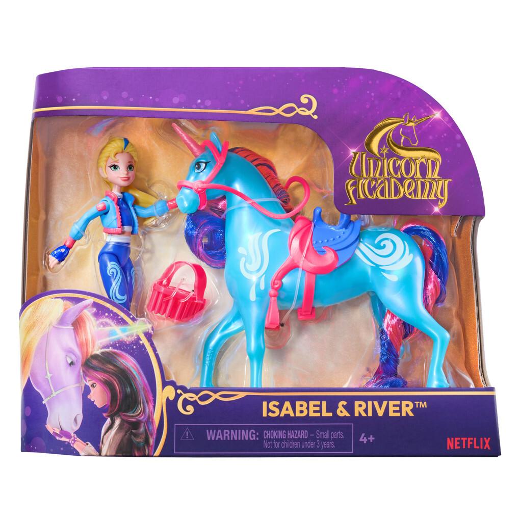 Spin Master - Unicorn Academy - Isabel und Einhorn River Set