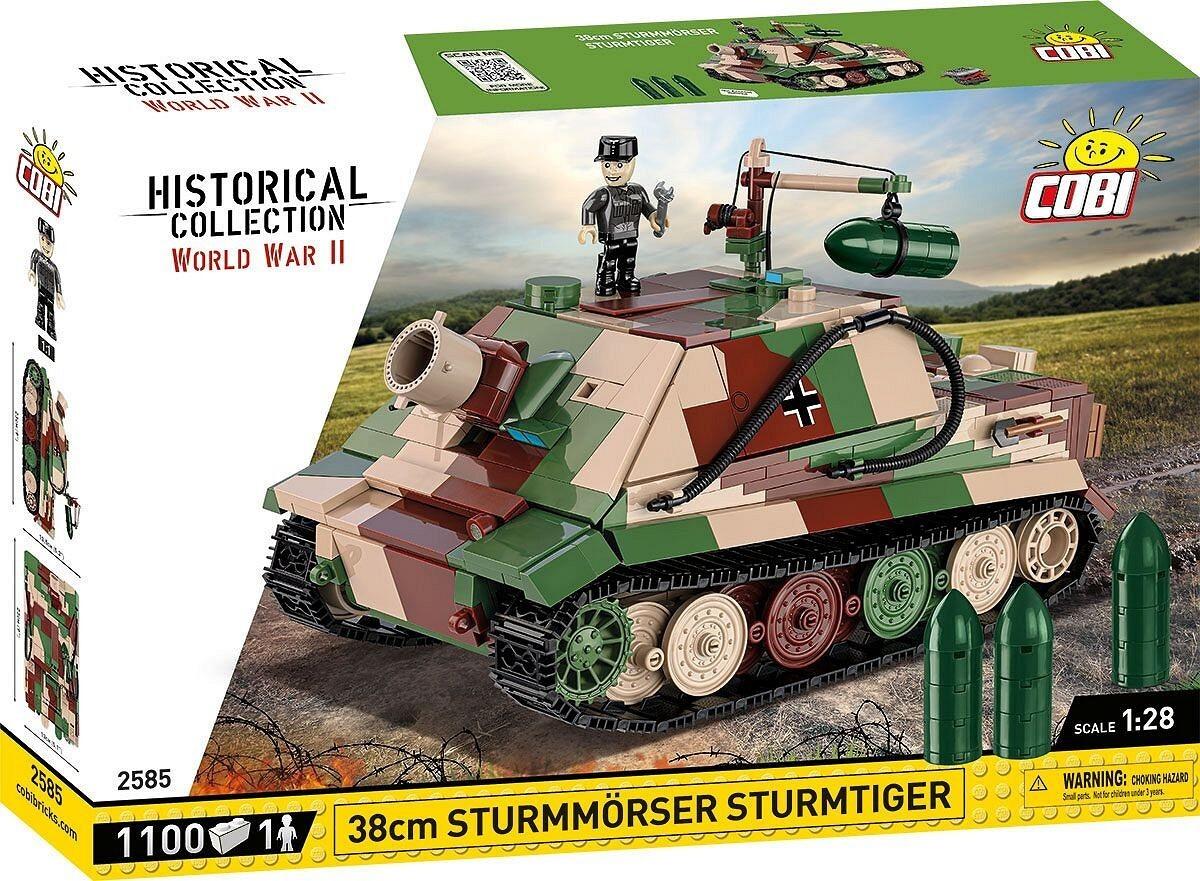 COBI Historical Collection 2585 - Sturmmörser Sturmtiger 38cm, Panzer, WWII, 1:28 Bausatz, 1100 Teile/1Spielfigur