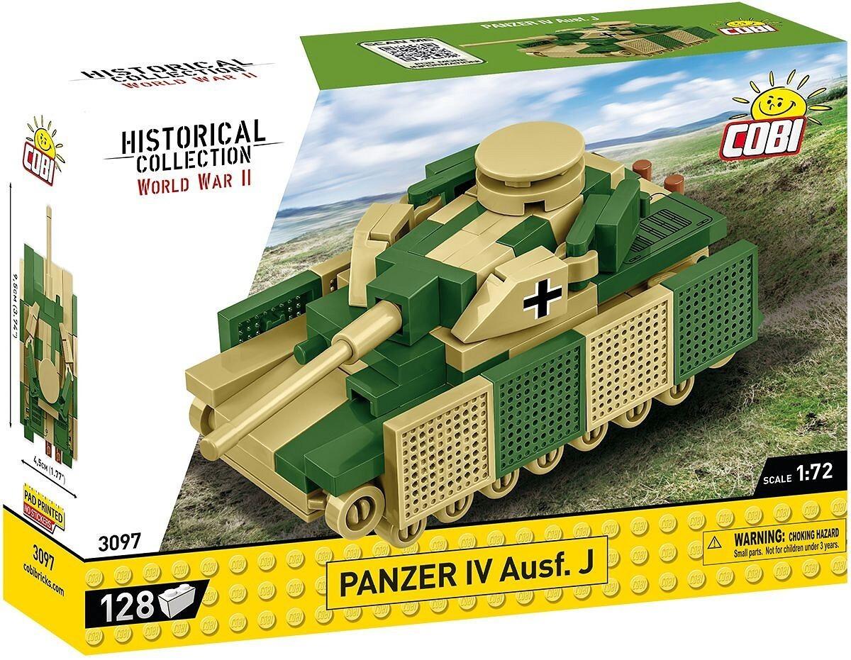 COBI Historical Collection 3097 - Panzer IV Ausf. J, WWII, Maßstab 1:72, Bausatz, 128 Klemmbausteine