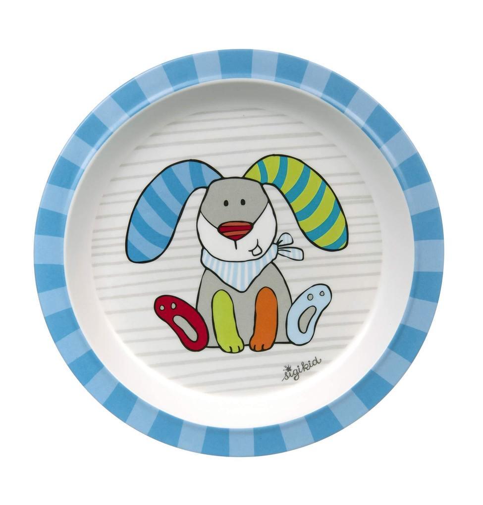 sigikid 25387 - Teller Hase Ringel Dingel Kinderbunt