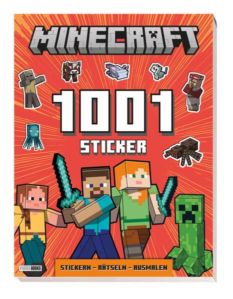 Minecraft: 1001 Sticker: Stickern - Rätseln - Ausmalen