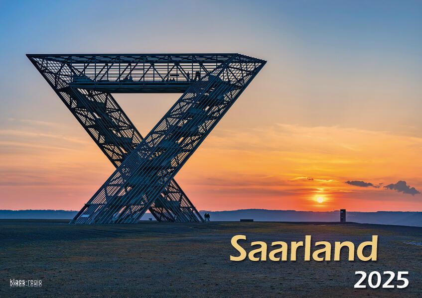 Saarland 2025 Bildkalender A3 quer Spiralbindung