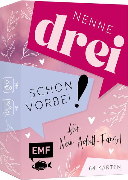 Kartenspiel: Nenne drei - schon vorbei! ... für New Adult-Fans!