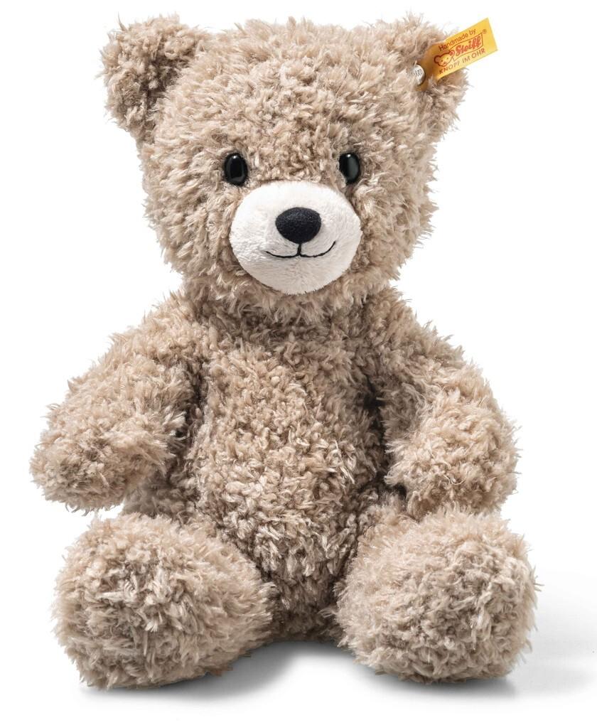 Steiff 114076 - Teddybär Caspar, mit Licht im Bauch, hellgrau/beige, 28 cm