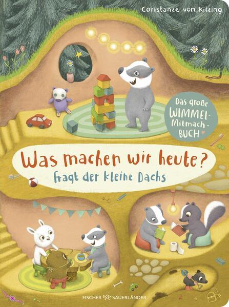 Was machen wir heute?, fragt der kleine Dachs