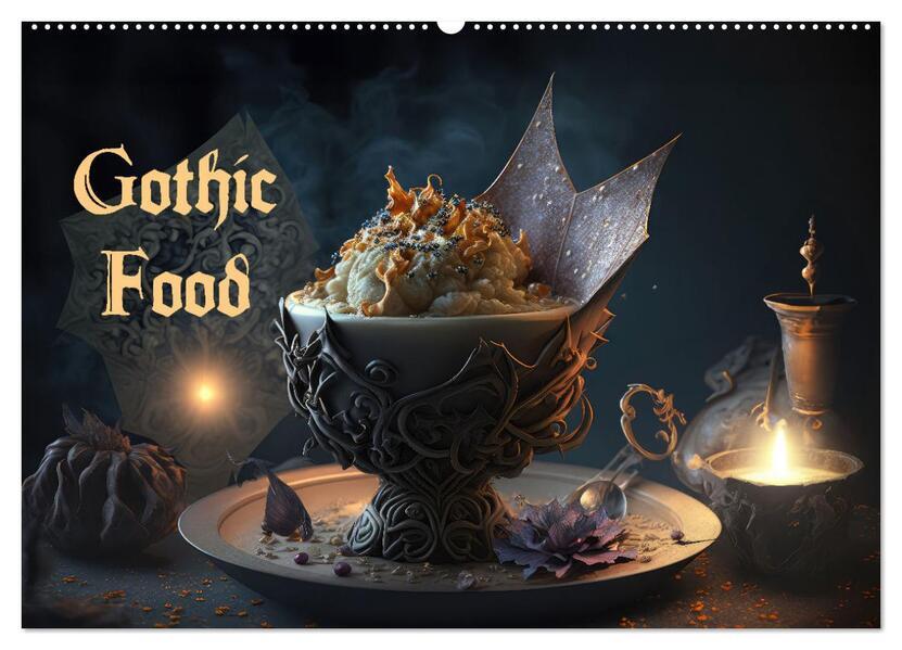 Gothic Food (Wandkalender 2025 DIN A2 quer), CALVENDO Monatskalender