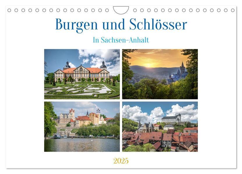 Burgen und Schlösser (Wandkalender 2025 DIN A4 quer), CALVENDO Monatskalender