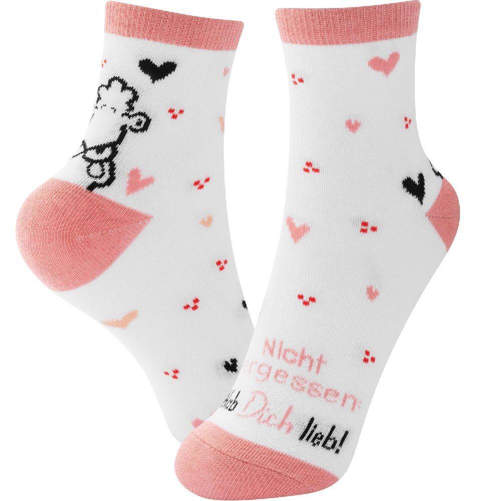 Zaubersocken Motiv "Hab dich lieb"