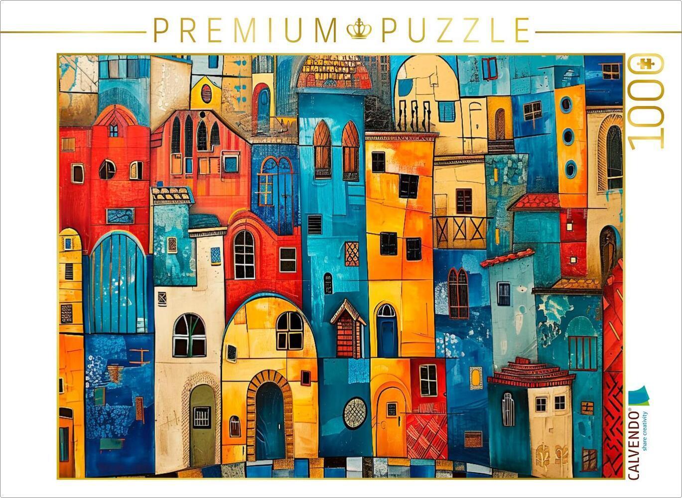 CALVENDO Puzzle Urbanes Farbenspiel | 1000 Teile Lege-Größe 64x48cm Foto-Puzzle für glückliche Stund