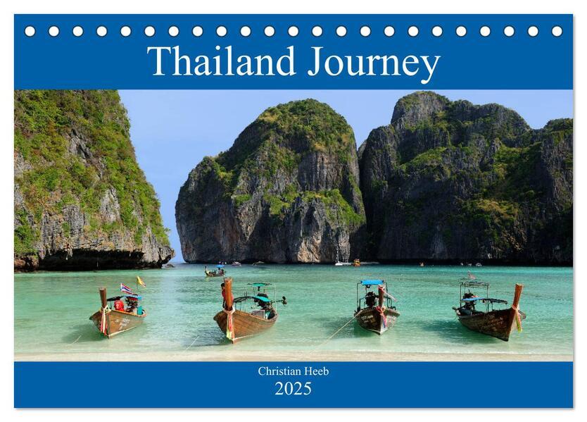 Thailand Journey (Tischkalender 2025 DIN A5 quer), CALVENDO Monatskalender