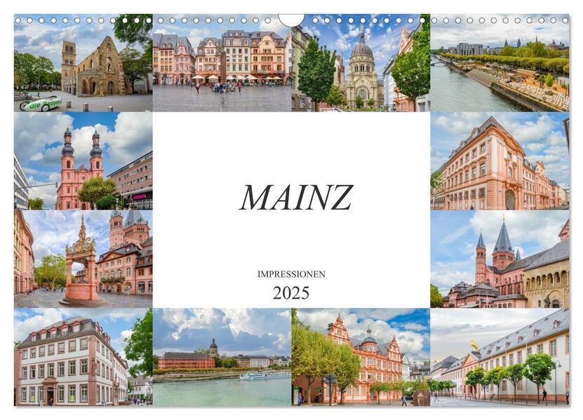 Mainz Impressionen (Wandkalender 2025 DIN A3 quer), CALVENDO Monatskalender