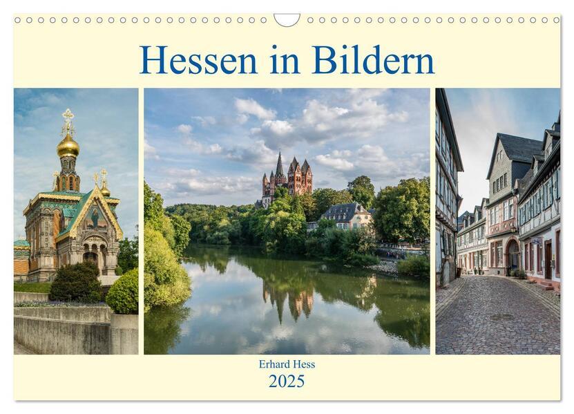 Hessen in Bildern (Wandkalender 2025 DIN A3 quer), CALVENDO Monatskalender