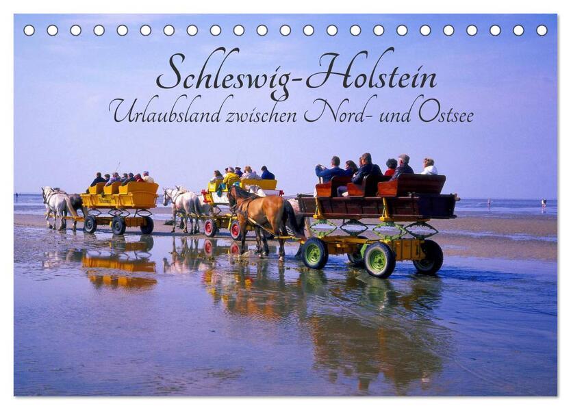 Schleswig-Holstein, Urlaubsland zwischen Nord- und Ostsee (Tischkalender 2025 DIN A5 quer), CALVENDO Monatskalender