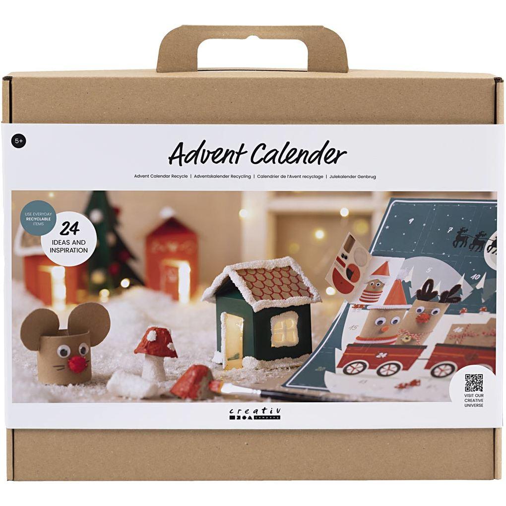 Creativ Company DIY Sets Basisversion Adventskalender Recycling, Kreativ Box