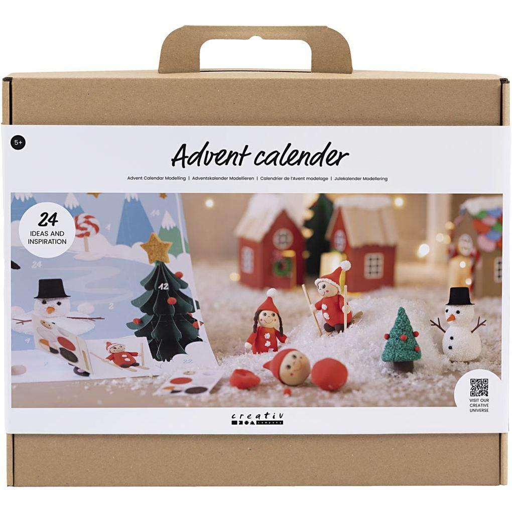 Creativ Company DIY Sets Modellieren Adventskalender Modellieren, Kreativ Box