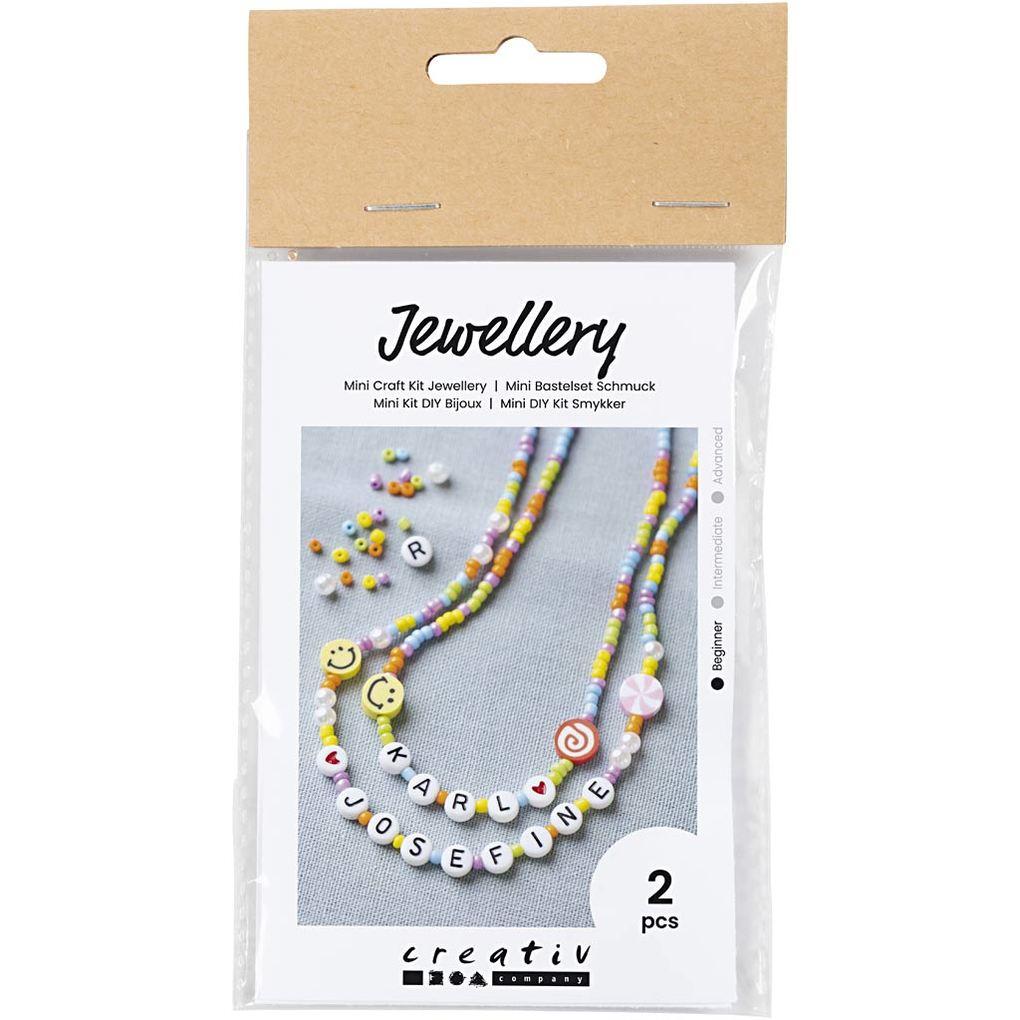 Creativ Company DIY Sets Beads Mini Kreativ Set Schmuck, Halsketten, Kreativ Box