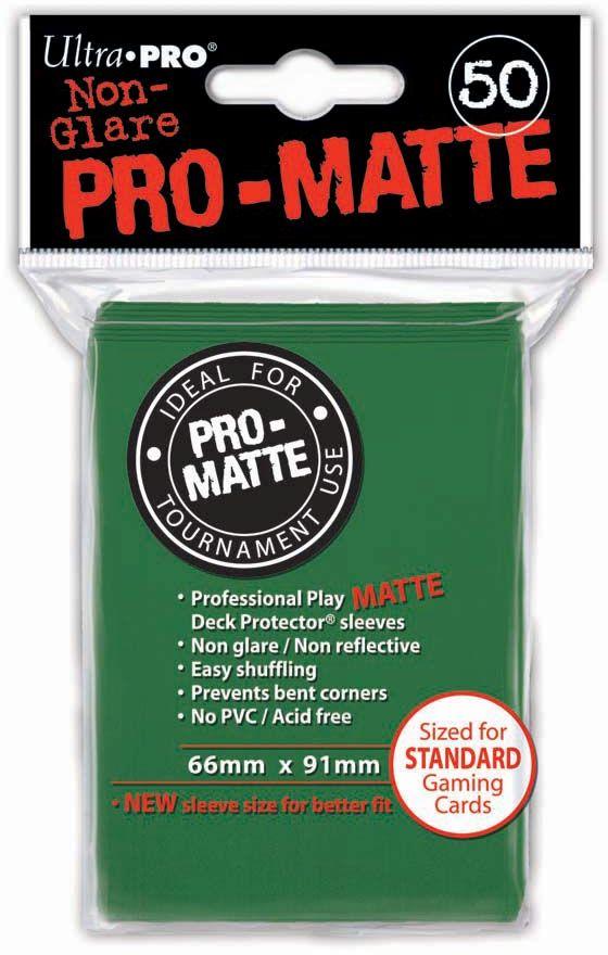 UltraPro - Green Pro-Matte Sleeves, 50