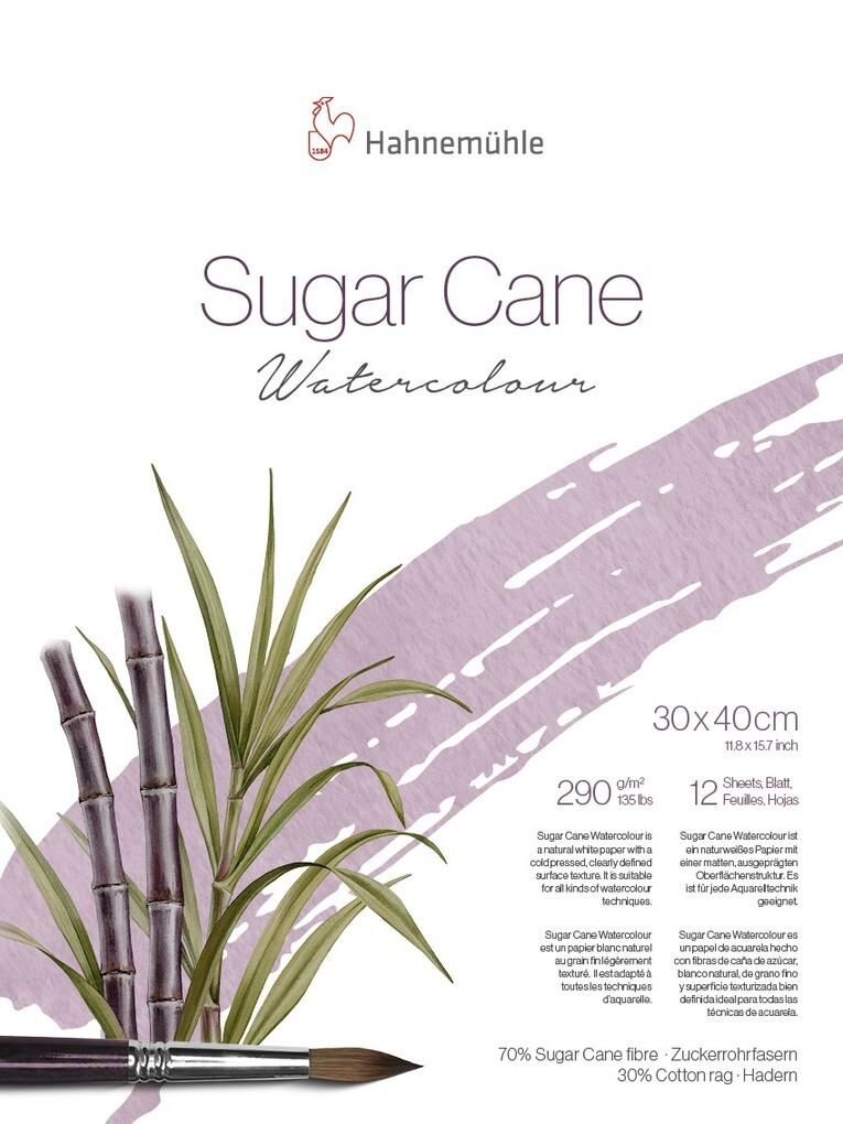 Hahnemühle Sugar Cane Aquarellpapier, 30 x 40 cm, 290 g/m², 12 Blatt