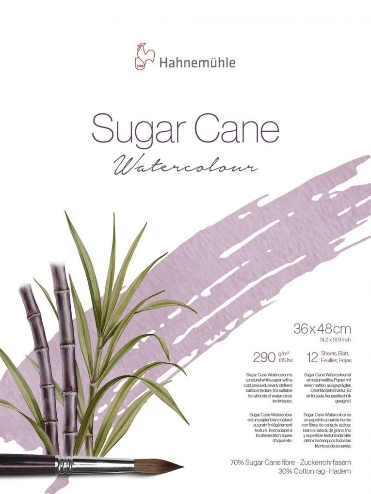 Hahnemühle Sugar Cane Aquarellpapier, 36 x 48 cm, 290 g/m², 12 Blatte