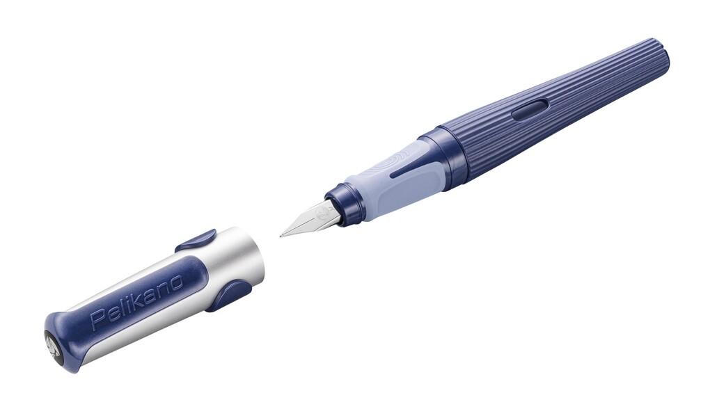 Pelikan Füller Pelikano® structure für Rechtshänder, Blau, Feder M