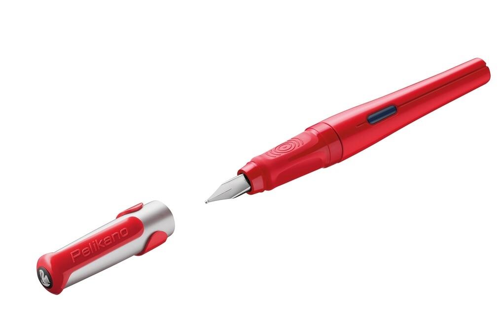 Pelikan Füller Pelikano® Original für Rechtshänder, Rot, Feder M