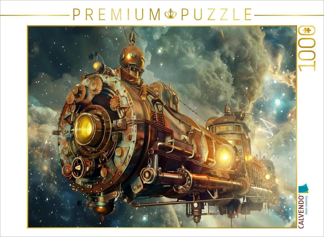 CALVENDO Puzzle Ein Motiv aus dem Kalender "Steampunk im Weltall" | 1000 Teile Lege-Größe 64x48cm Fo