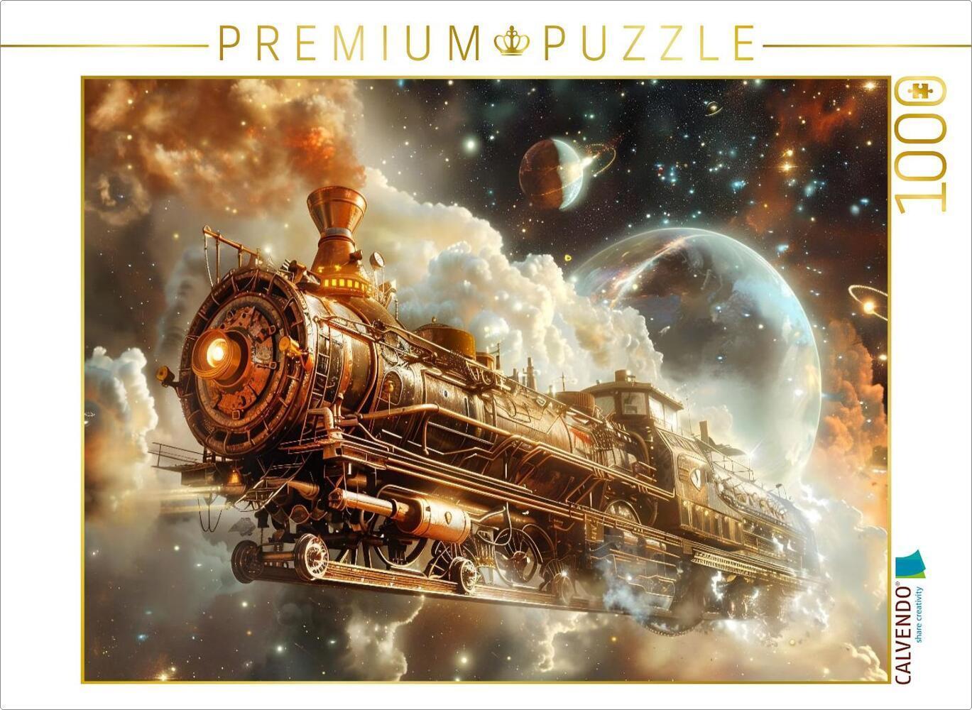 CALVENDO Puzzle Ein Motiv aus dem Kalender "Steampunk im Weltall" | 1000 Teile Lege-Größe 64x48cm Fo