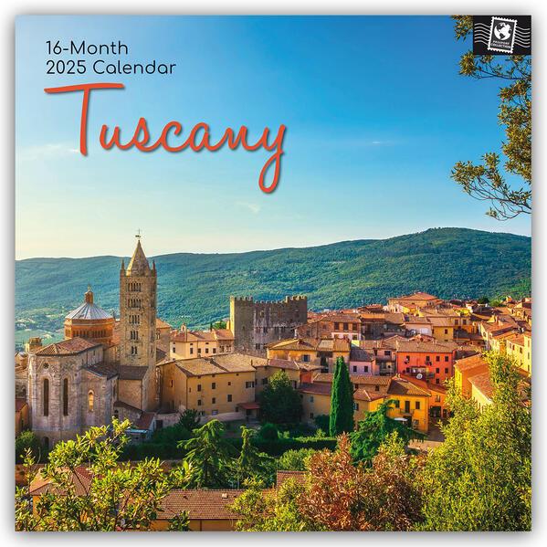 Tuscany - Toskana 2025 - 16-Monatskalender