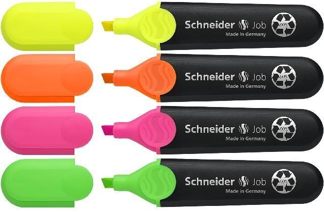 Schneider Textmarker Job, 4er Set