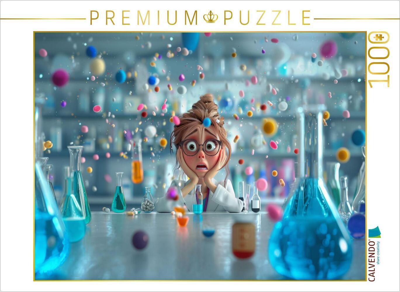 CALVENDO Puzzle Nur ein bisschen Pharmakologie - Medizinstudentin | 1000 Teile Lege-Größe 64x48cm Fo