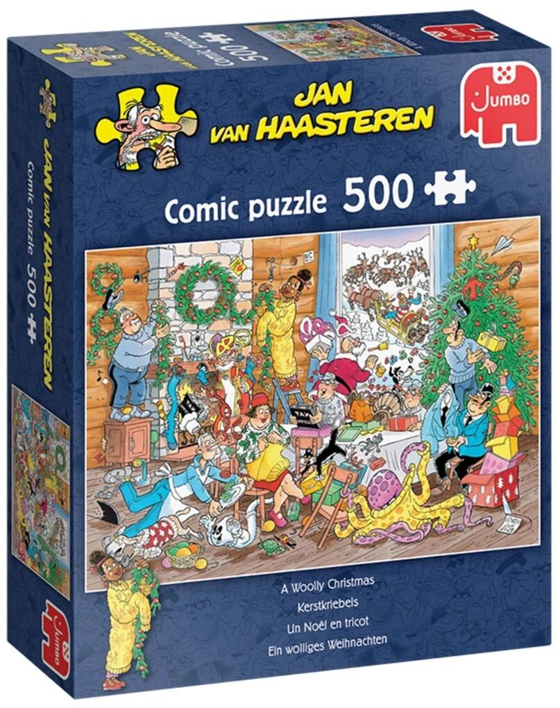 Jumbo 1110100039 - Jan van Haasteren, Ein wolliges Weihnachten, Puzzle, 500 Teile