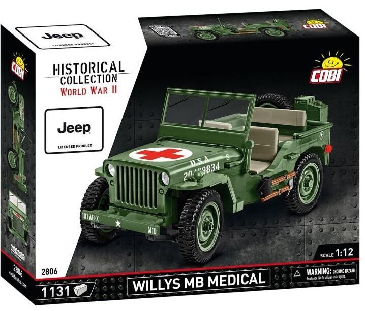 COBI Historical Collection 2806 - Willys MB Medical, Jeep, WWII, 1:12 Bausatz, 1131 Teile