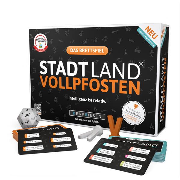 DENKRIESEN - STADT LAND VOLLPFOSTEN® Brettspiel + Junior Erweiterung