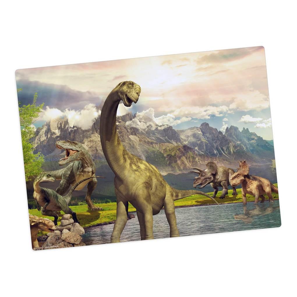 Tischsetmacher Tischset für Kinder Dinosaurier, aus hochwertigem Vinyl , 44 x 32 cm