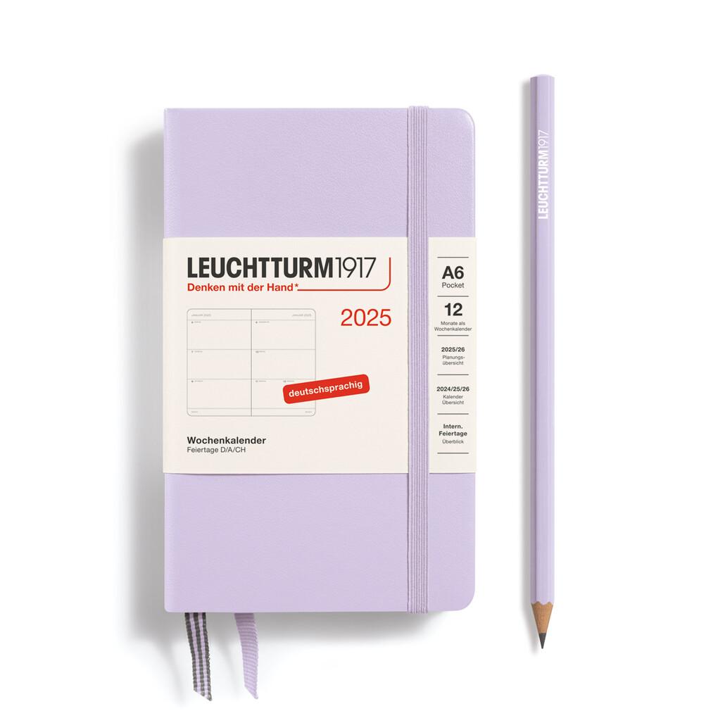 Wochenkalender Pocket (A6) 2025, Lilac, Deutsch