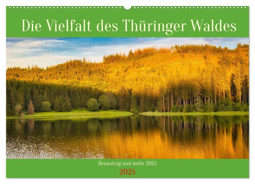 Die Vielfalt des Thüringer Waldes (Wandkalender 2025 DIN A2 quer), CALVENDO Monatskalender