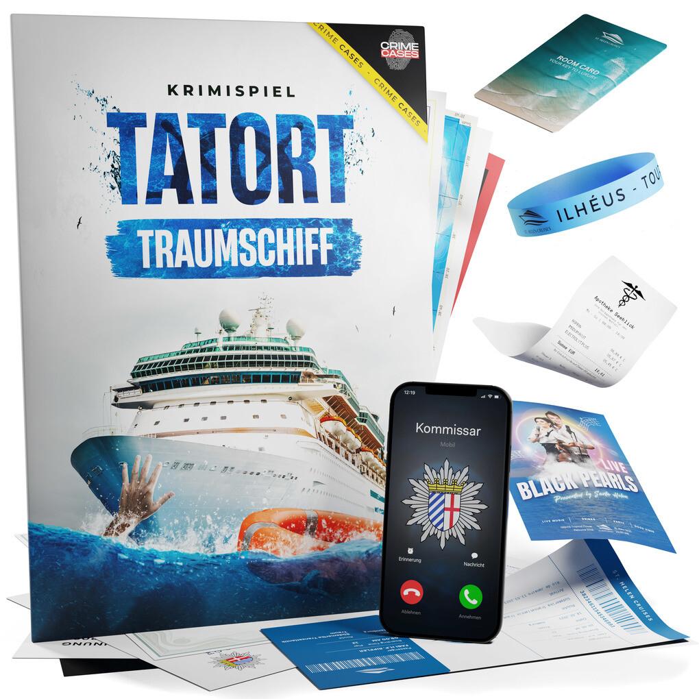 CRIMECASES Krimispiel: Tatort Traumschiff