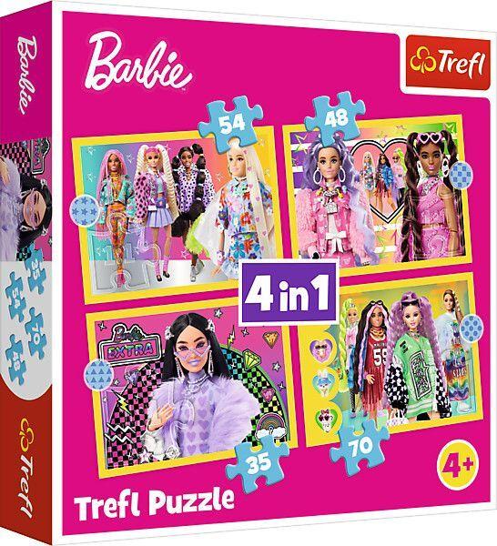 4 in 1 Puzzle - Barbie