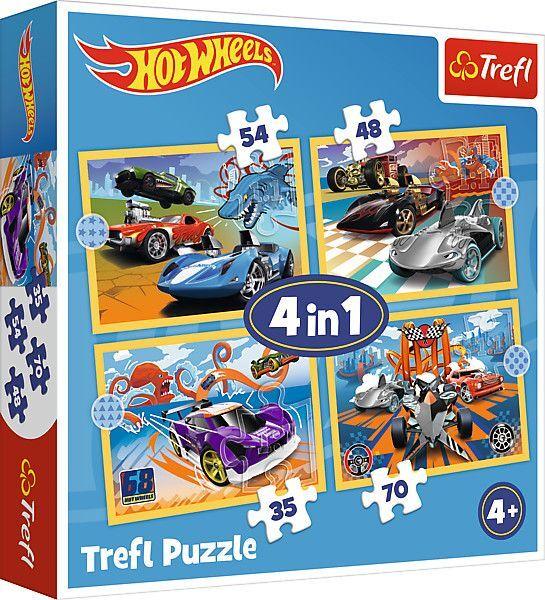 4 in 1 Puzzle - Hot Wheel