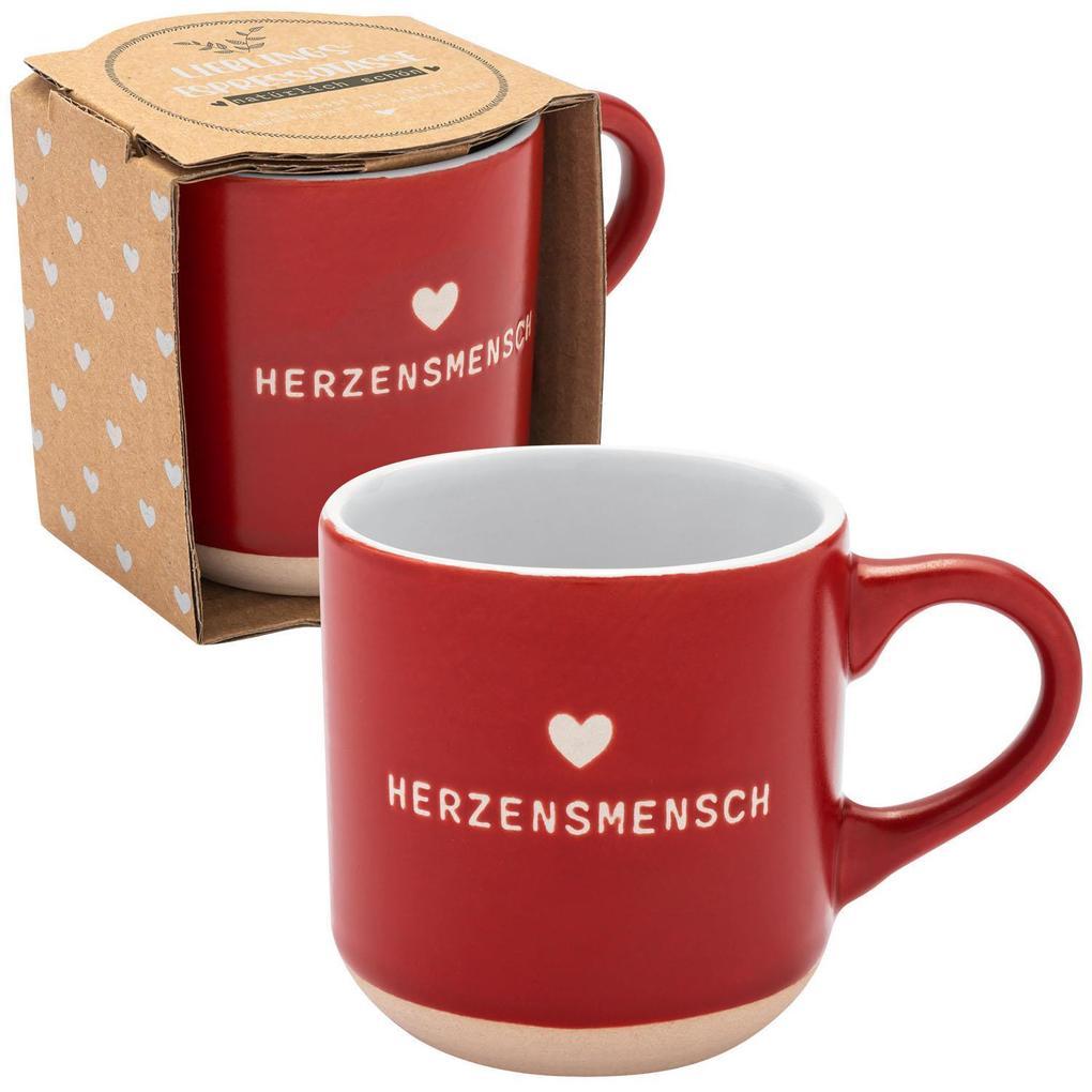 GRUSS & CO Espressotasse Motiv Herzensmensch, 10 cl