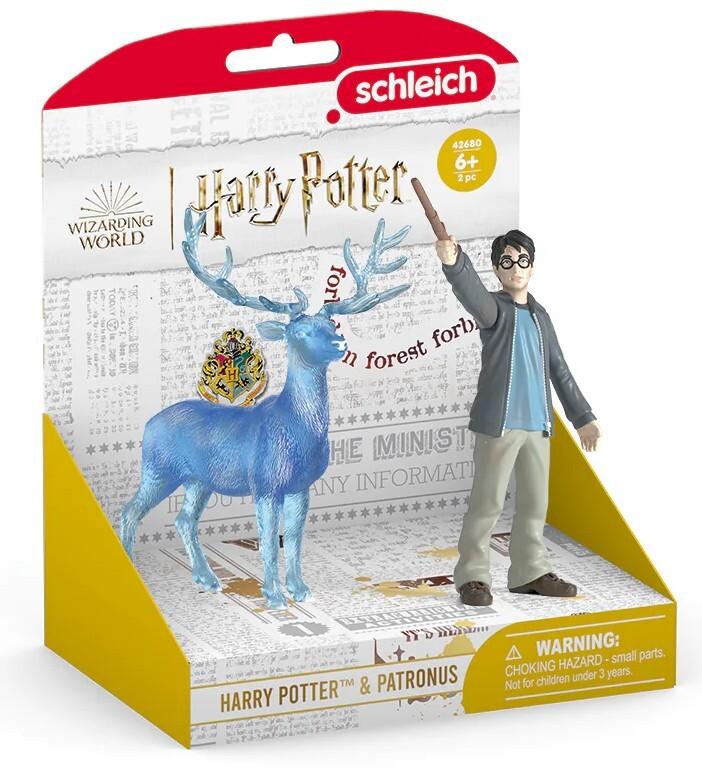 Schleich 42680 - Harry Potter, Harry Potter & Patronus, Spielfiguren, Höhe HP: ca. 9 cm